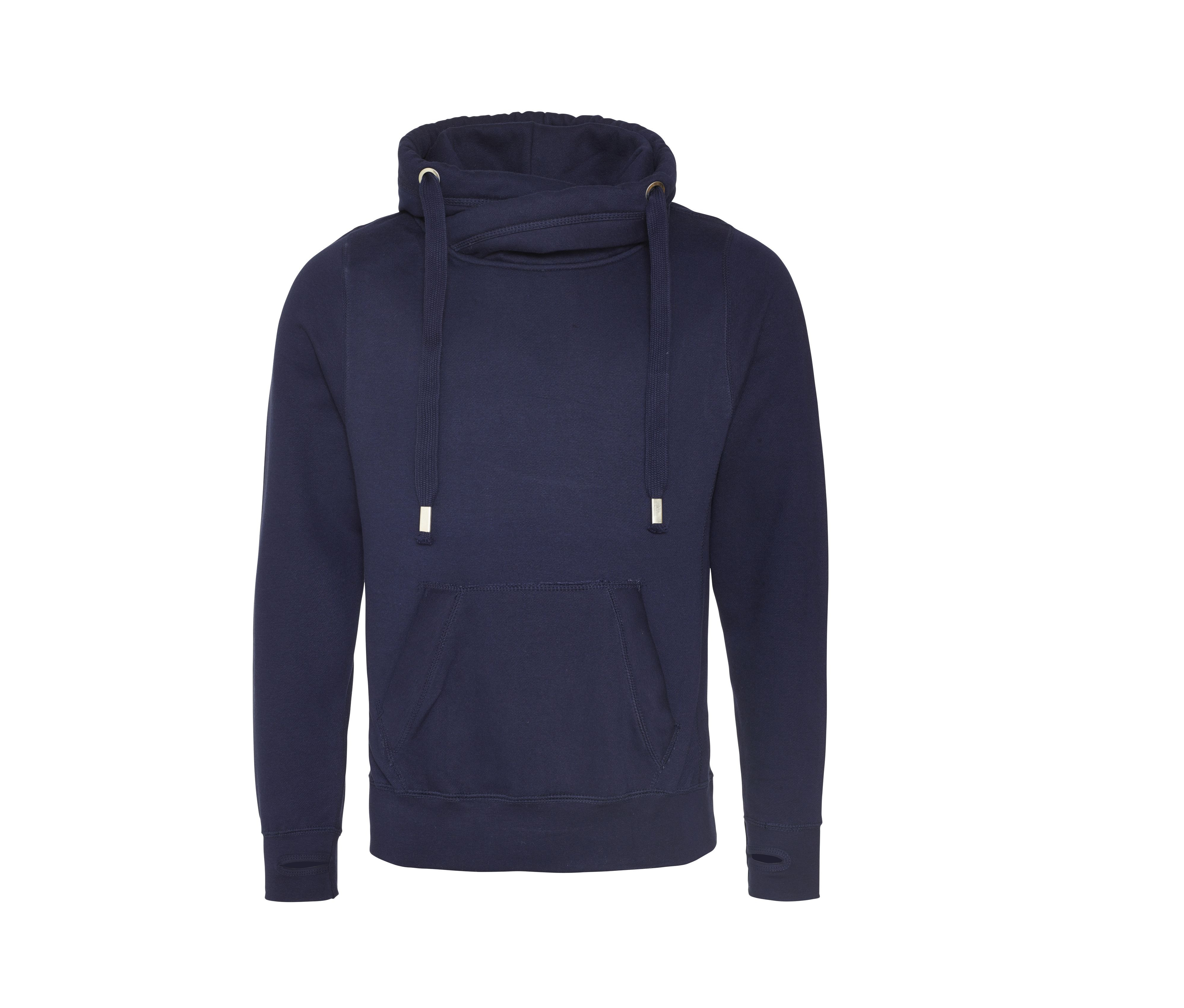 CROSS NECK HOODIE