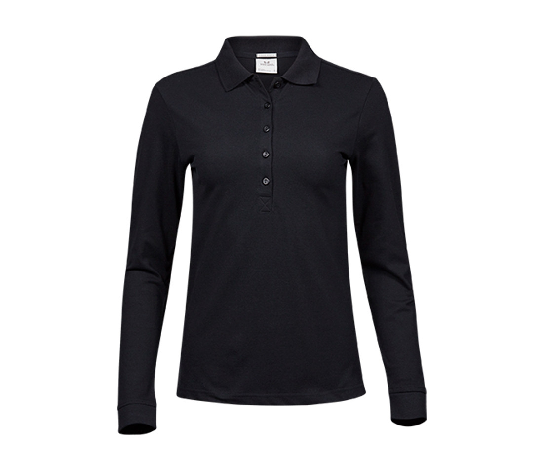 WOMEN'S LUXURY STRETCH LONG SLEEVE POLO